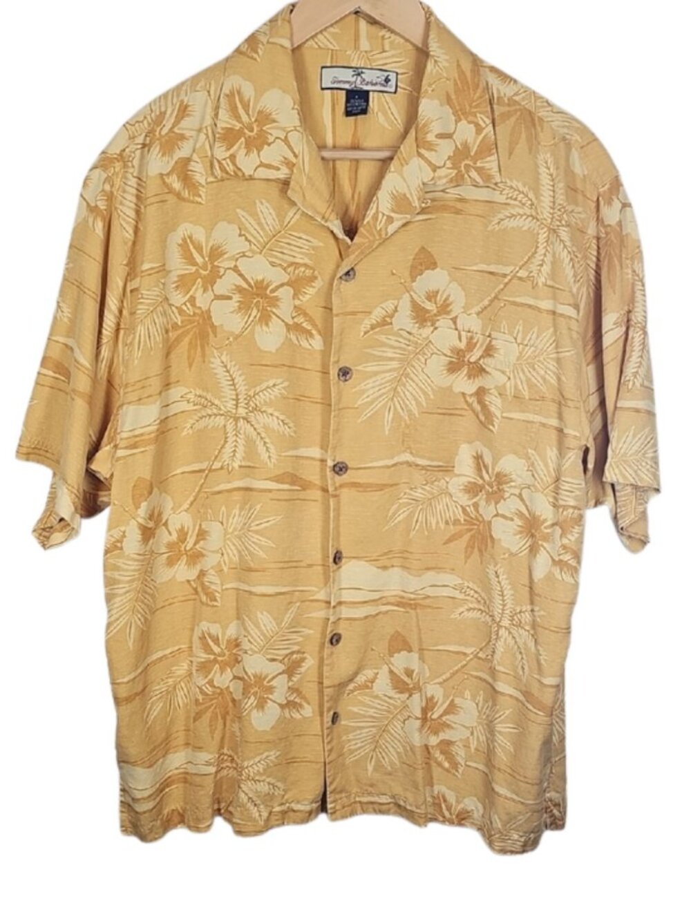 Tommy Bahama Men's M Silk Hawaiian Camp Shirt Tropical Resort Casual Coastal